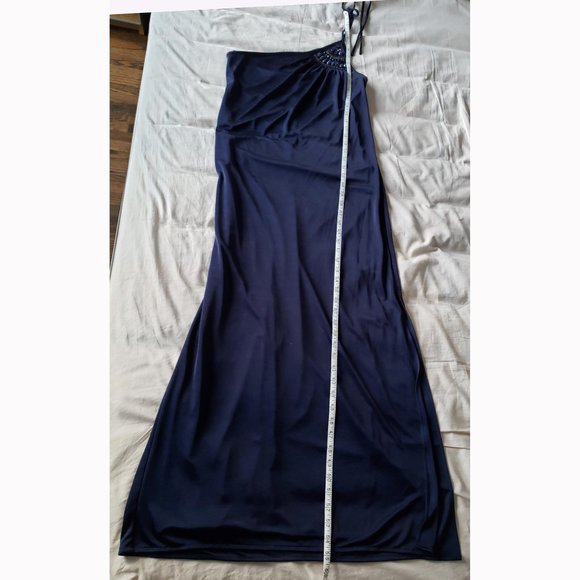 BCBGMaxAzria Indigo Single-Shoulder Maxi Dress - Picture 7 of 11